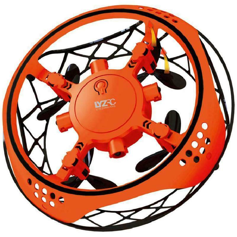 Smart sensing mini drone helikopter legetøj håndbevægelse kontrol håndflyvende fly hånddrevet induktion flyvende legetøj: Orange