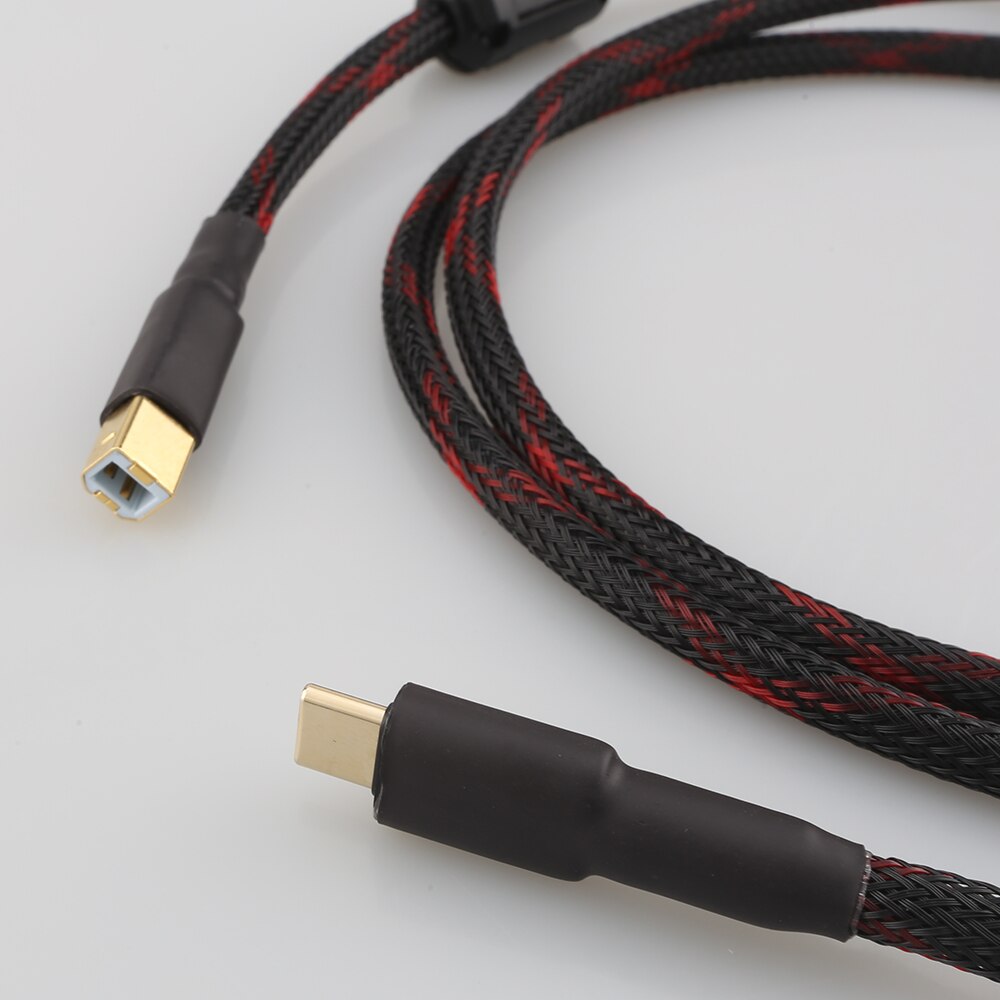 thumbnail image 2 of HIFI USB OTG Cable USB Type A To B USB Cable 6N OFC Type C To Type B Audio Cable Decoder DAC Sound Card A B Shield Usb Cabl I4783110112 S19750153199 2 of 10