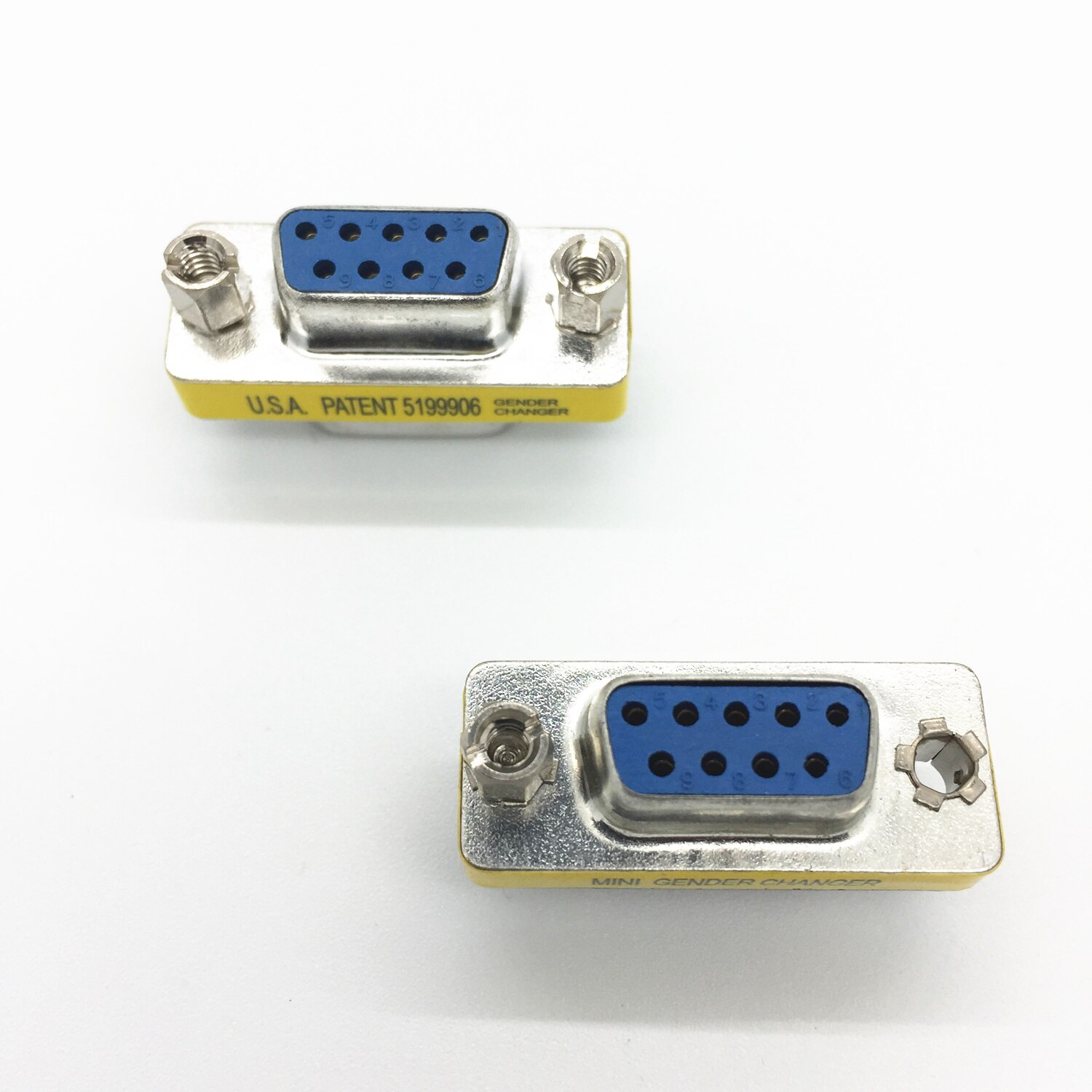 DB9 VGA 9 Pin MALE TO FEMALE Mini Gender Changer Convertor Adapter Connector