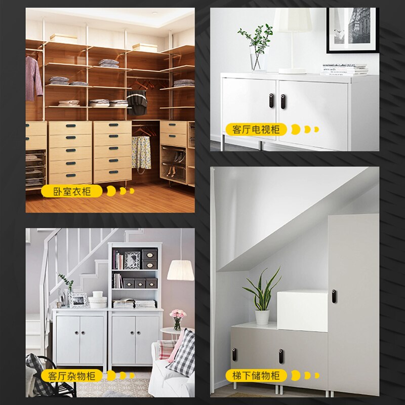 Biometric Fingerprint cabinet lock Password Zinc alloy 20 users Electric lock USB Drawer/showcase/Office File/Cupboard locker