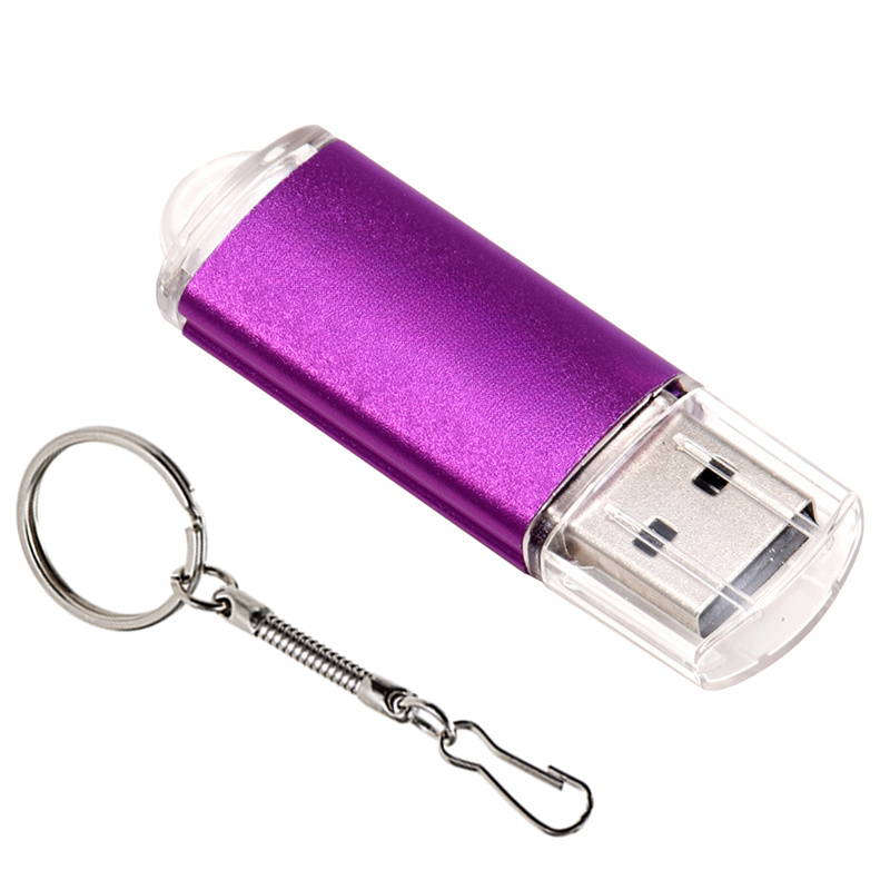 USB 2.0-Blitz-Laufwerk 128 GB Hochgeschwindigkeits-Stock 64 GB 32 GB Schlüsselanhänger Erinnerung Stock 16 GB Lila Mini-USB-Stock 8 GB für Laptop U Disk: Lila / 16 GB