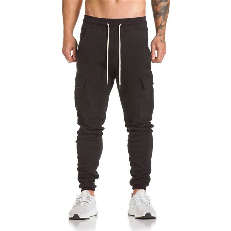 Camouflage joggingbroek heren joggingbroeken heren casual lange broeken sportkleding plus size m -3xl: Ik / Zwart
