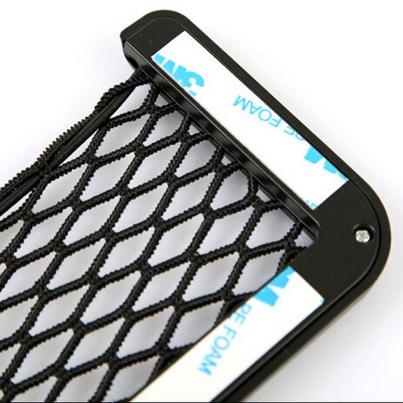 1/3pcs Car Interior Storage Bag Elastic Net Pocket 15*8CM Car Trunk Seat Back Elastic Net Storage Bag Phone Holder Seat Side Net