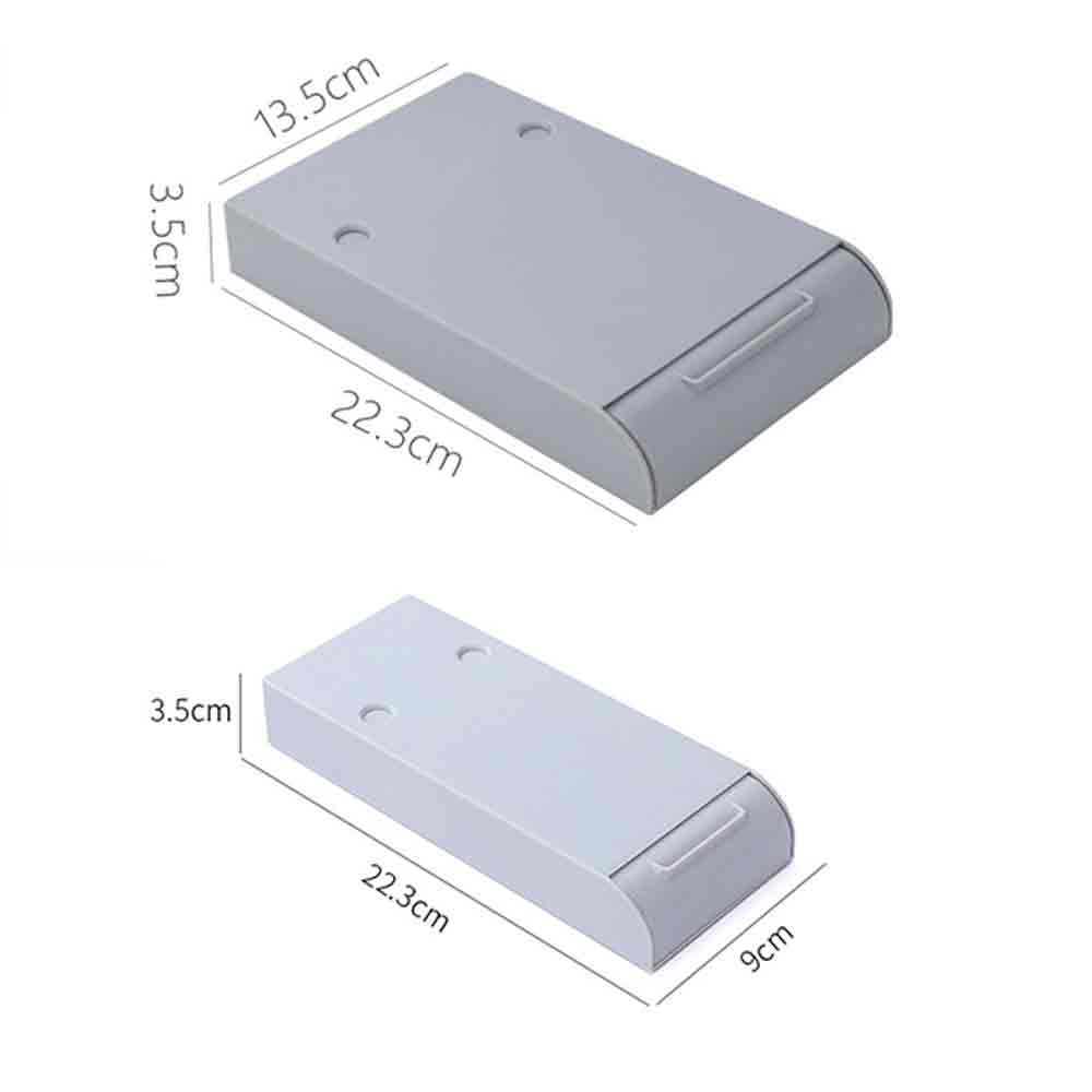 Onder De Tafel Lade Opbergdoos Draagbare Desk Organizer Abs Verborgen Lade Home Storage Gereedschap Geschikt Voor Keuken Kasten #
