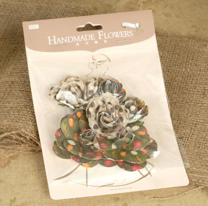 Handmade Flowers Pack DIY 3D Paper Flower For Cardmaking,Scrapbook Embellishments
