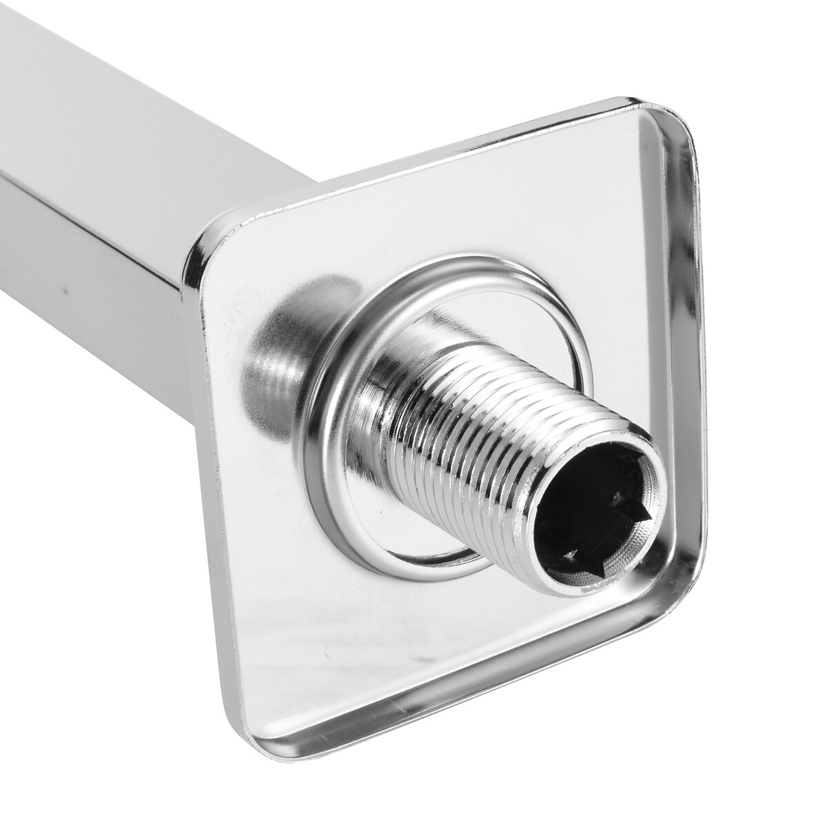 16 inch Square Chrome Wall Mounted Shower Extension Arm For Bathroom Ceiling Rain Shower Head