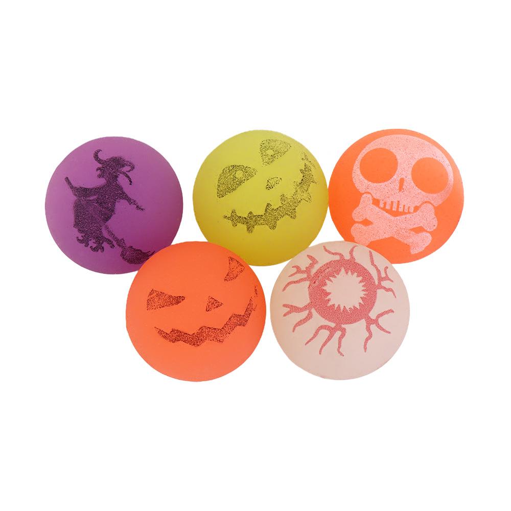10pcs/set Glow-in-the-Dark Halloween Bouncy Balls Scary Stretchy Eyeballs Bouncy Eyeball Fun 32mm Luminous Bouncy Balls