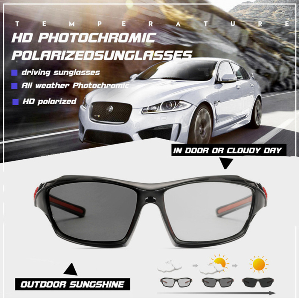 Polarisierte Sonnenbrille männer Fahren Brille Fahrrad Sonnenbrille Photochrome Chamäleon Fahren Gläser gafas ciclismo photochrome