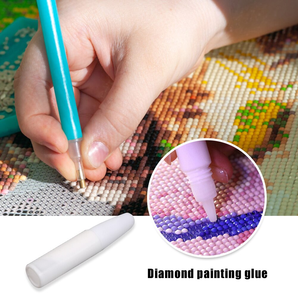 3ML Diamond Painting Drill Sticky Bottled Glue For DIY Handcraft Artwork Embroidery Transparent Glue Point Diamond Tool Home