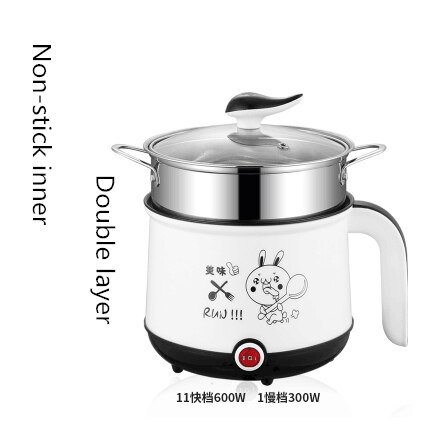 200v husholdnings mini multifunksjons riskoker bærbar liten power non-stick riskoker elektrisk wok riskoker: 4