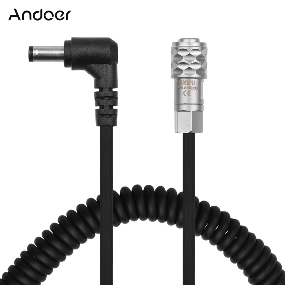 Andoer fotografering blackmagic pocket biokamera 4k ( bmpcc 4k)  videokamera låsning likströmskabel tråd tillbehör