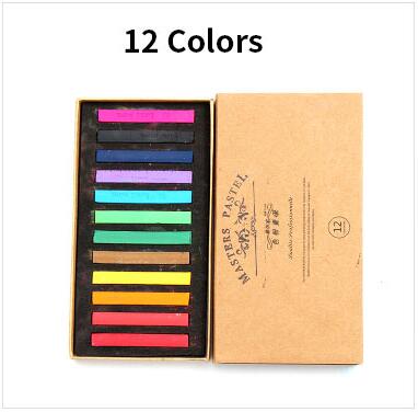 Marie's Painting Crayons Soft Pastel 12/24/36/48 Colors Art Drawing Set Chalk Color Crayon Brush For Stationery Art Supplies: 12 color