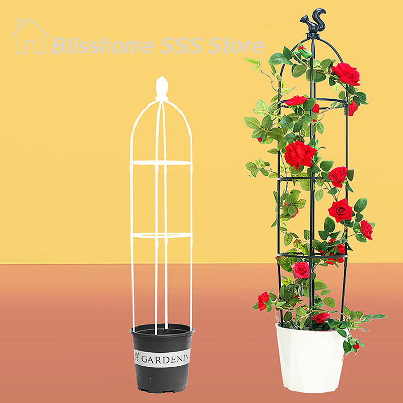【S】1Set Climbing Plant Trellis Garden Support Cages For Flowers Plants Support Frame Trellis Climbing DIY Flower Vines Pot Stand