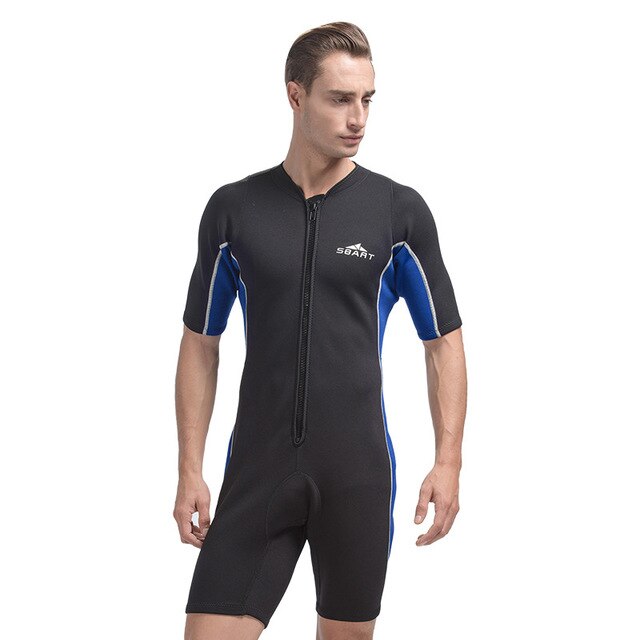 SBART 2mm di Un Pezzo Muta In Neoprene Per Il Nuoto Scuba Diving Suit Uomini di Pesca In Apnea Mute Gli Uomini Delle Donne Rashguard: Men / S