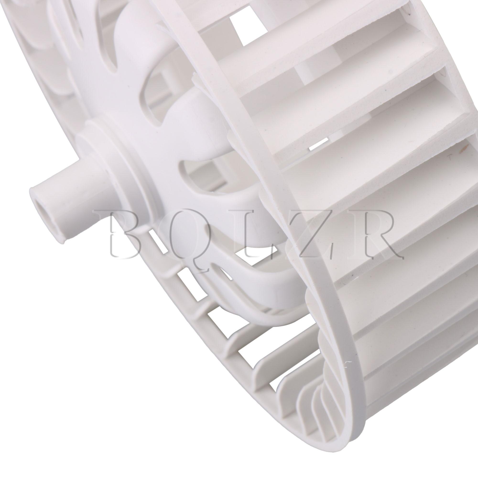 BQLZR Fan Wheel White Dia 4.92inch Blower Wheel for 30 Height Shaft Motor