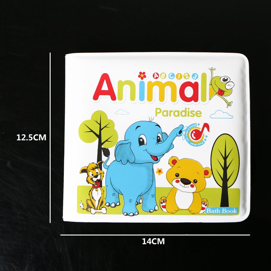 Di acqua del fumetto Divertente Da Bagno Libri con il Suono BB, di Nuoto Bagno Giocattolo Per Bambini Impermeabile Libri Primi Giocattoli Educativi Per I Bambini: Animal