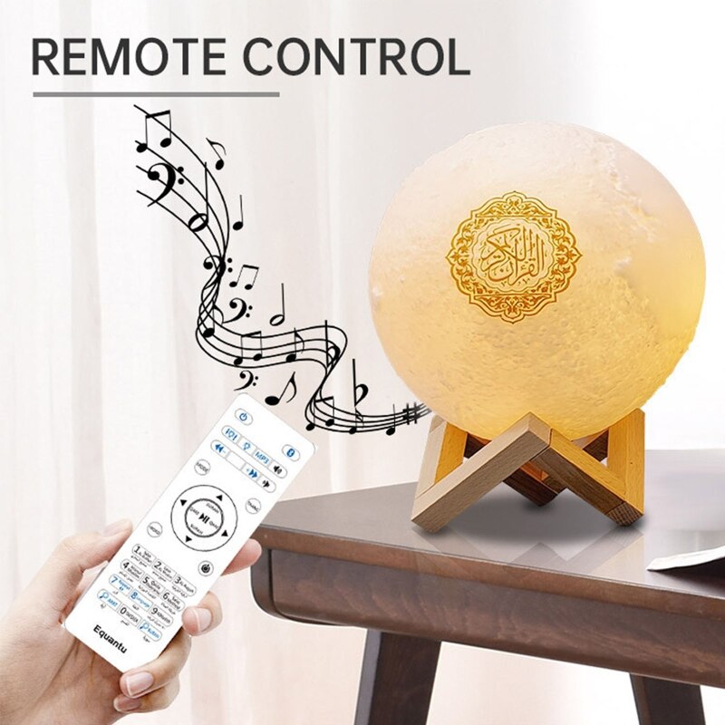 Quran Bluetooth Lautsprecher Mond Lampe mit Unterstützung Regal APP Kontrolle Nacht Licht mit Koran Rezitation Übersetzung