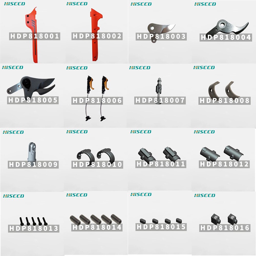 HDP 818 A and B Version spare parts, blades, cable, charger
