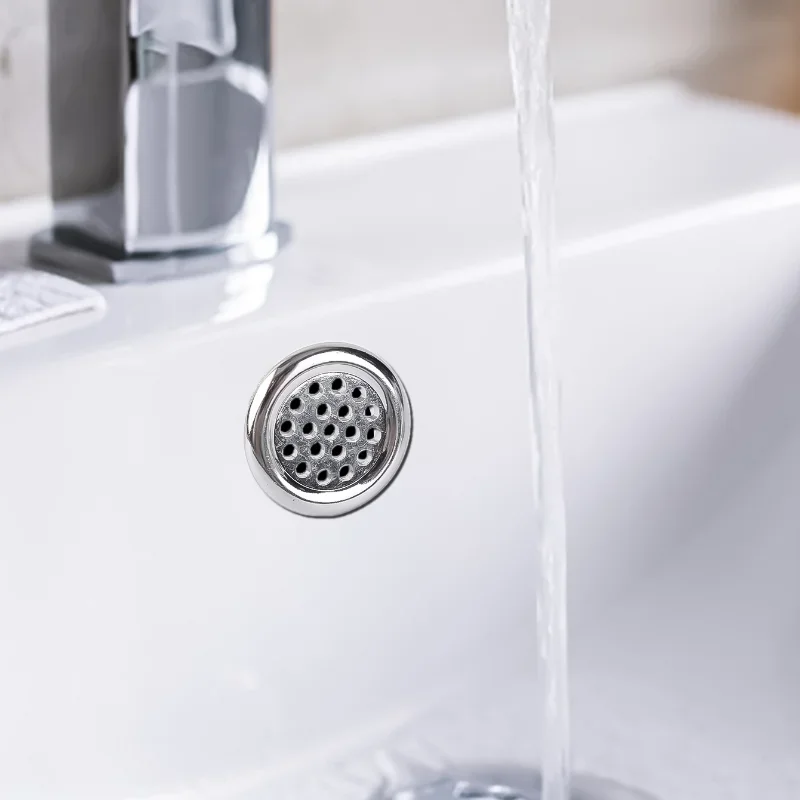 1/4Stck runde Spüle Überlauf abdeckung Becken Wasserhahn See verkleidung Hohl waschbecken Überlauf Ring für Küche Schlecht Dekoration Lieferungen