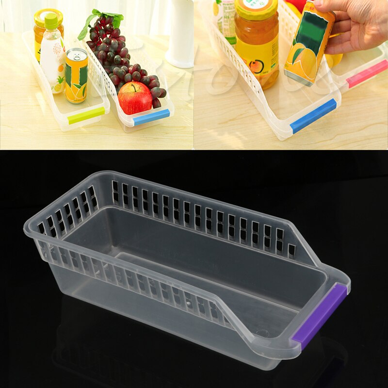 S-home Storage Collecting Box Basket Kitchen Refrigerator Fruit Organiser Rack Utility MAR23