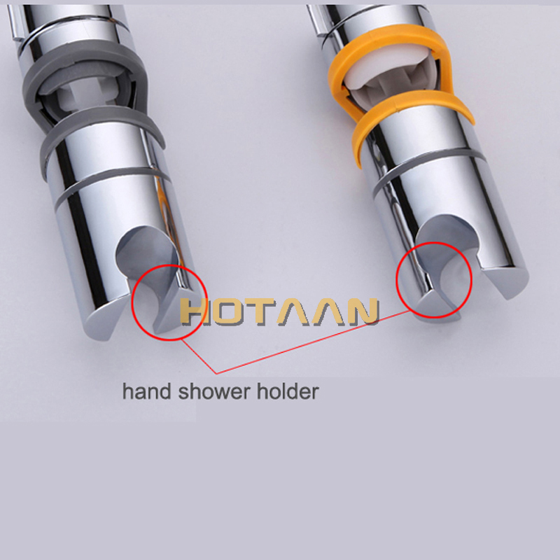 Badkamer Accessoires Universele 18 ~ 25Mm Abs Plastic Douche Slide Rail Bar Houder Verstelbare Klem Houder Beugel Vervanging 5151