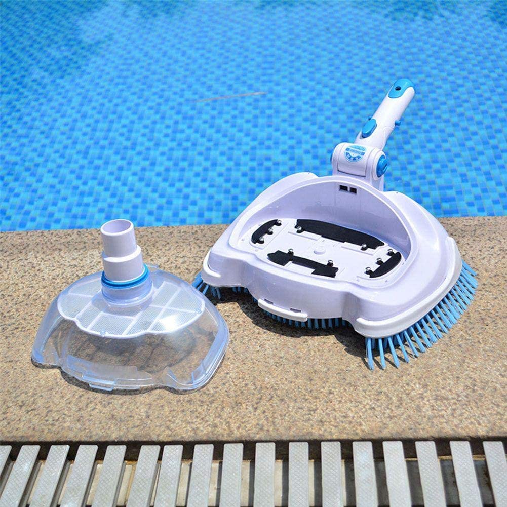 Swimming Pool Vacuum Head Cleaner Brush with Transparent Cover Portable One-Piece Suitable Luxury Vacuum Head