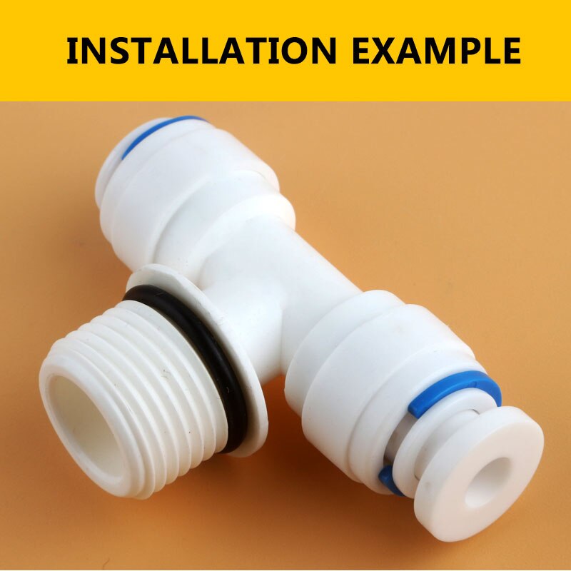 3/8" OD tube white hard plug Straight-through Pipe connector of reverse osmosis water system Blocking Diameter 9.5MM fittings
