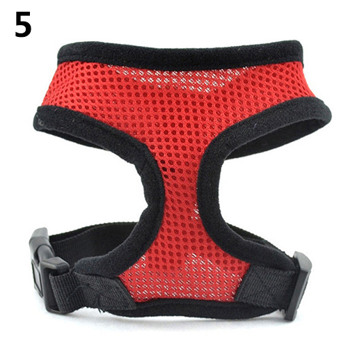 TINGHAO Hond Puppy Walking Kraag Zachte Ademende Veiligheid Band Verstelbare Huisdier Controle Honden Carriers Huisdier Producten: Rood / L