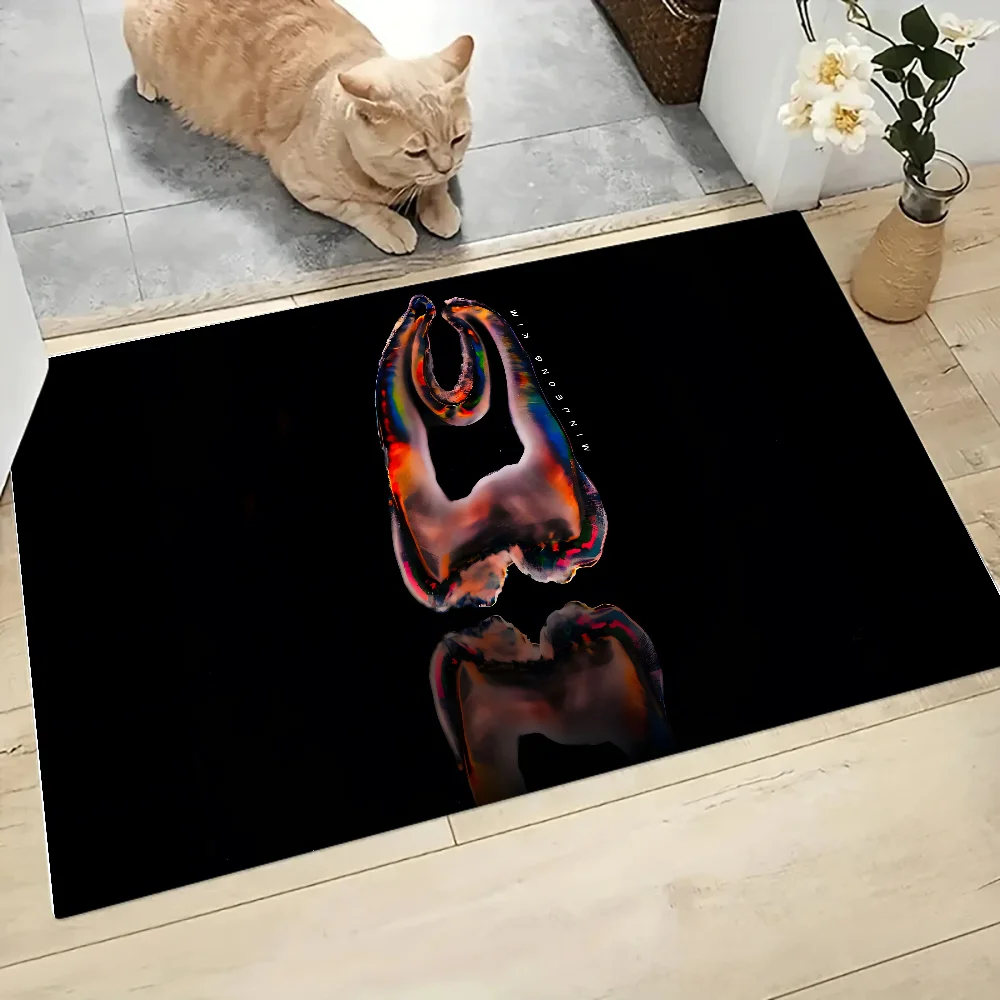 sterben Zahnarzt-Zahn-Bodenmatte, grafisch bedruckte Flanell-Fußmatten für Badezimmer, Küche, Eingang, Teppich, Heimdekoration: 40 cm x 60 cm / Licht Gelb