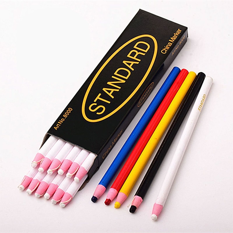 STANDARD Sewing Chalk/Crayon/Pastel Cut-free Sewing Pen For Tailor Clothes/Garment/Fabric Sewing Tools Pencil/Chalk/Marker 8000