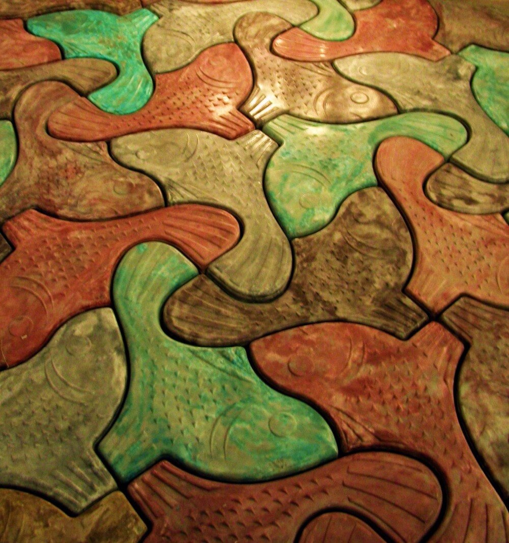 Plastic molds for concrete paving slabs concrete "Trout" for paving Plaster Stone Tiles Paving Slabs