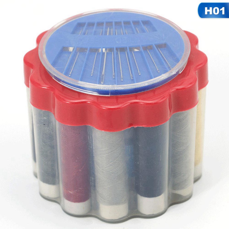 10pcs/set Polyester Sewing Thread Hand Stitching Sewing Machine Threads 40m Sewing Thread With Needle Box Sewing Accessories: Default Title