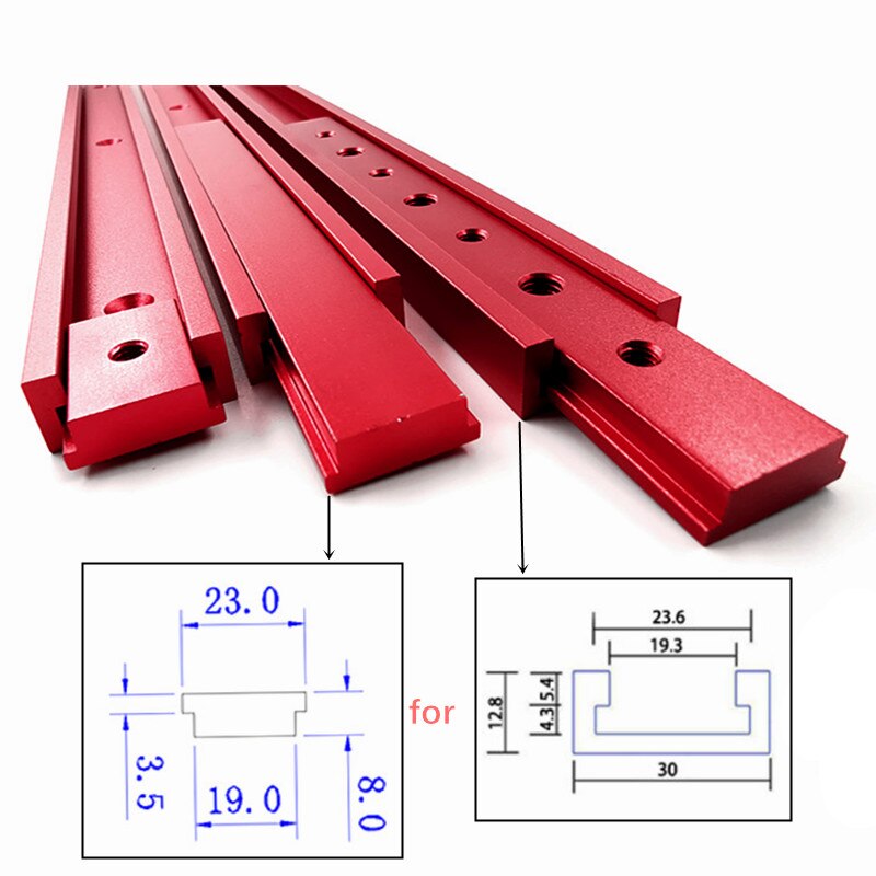 Aluminium Alloy M6 M8 T-Track Sliding Nut T Slot Nut T Track Slot Sliding Slab Slide Block for T-slot T-track Woodworking Tools