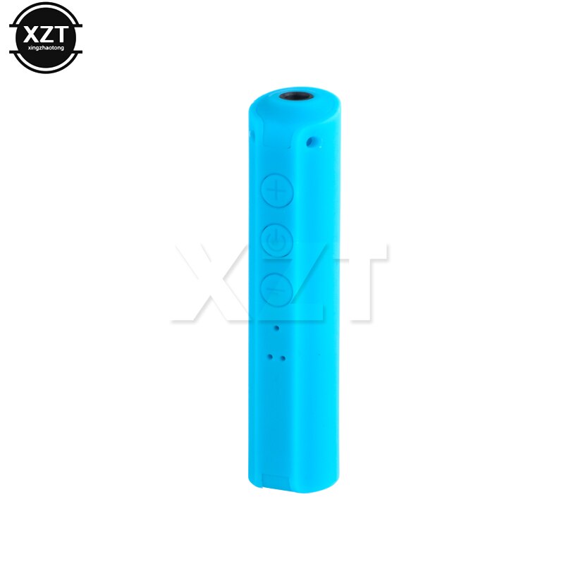 Auto Kit Bluetooth Adapter Draadloze Bluetooth Receiver 3.5Mm Audio Interface HW-P9 Ontvanger Auto Bluetooth Ontvanger: Blue