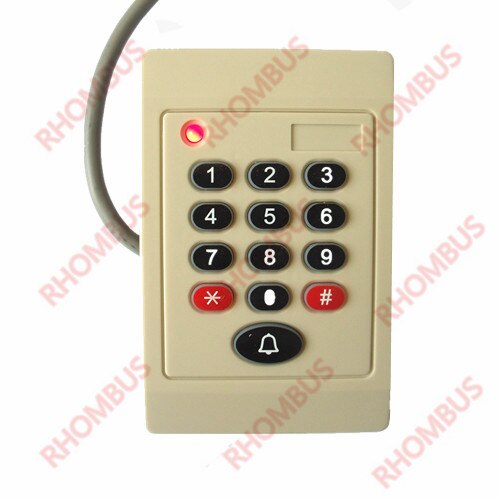 Weatherproof EM ProximitYy keypad 125KHz WG26/34 RFID Access Control Card Reader