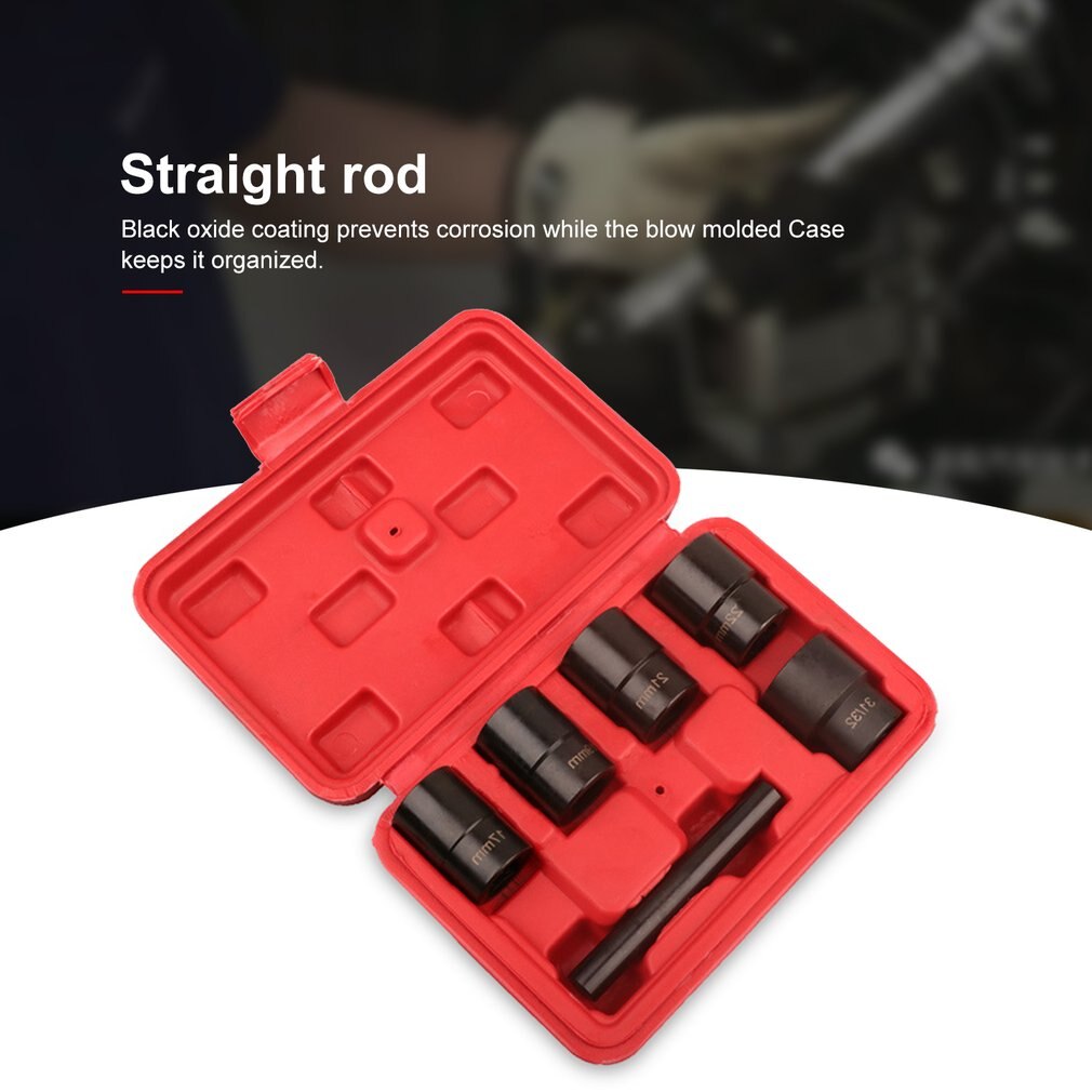 6pcs Nut Bolt Extractor 17Mm-31/32 Sleeve Extractor Locking Wheel Nut Removers Damaged Rounded Bolt Hand Operated Tools
