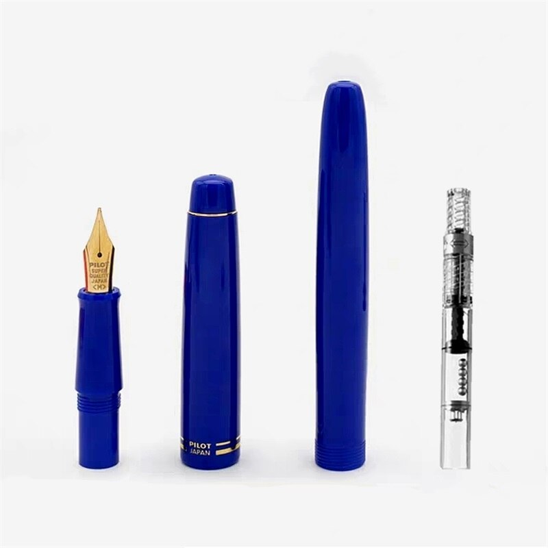 PILOT 78g+ Transparent Resin Fountain Pen Excellent 22K Golden Nib Office School Stationery Students Writing Ink Pens With Box