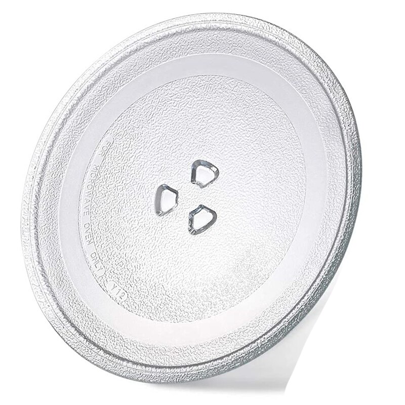9.6 Inch Microwave Plate Spare Microwave Dish Durable Universal Microwave Turntable Glass Plates Round Replacement Plate: Default Title