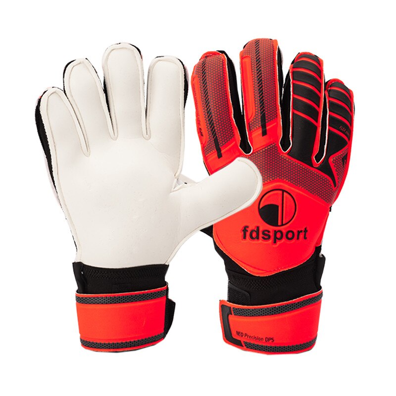 Professionelle Kinder Fußball Handschuhe Torwart Weiche latex Slip Männer Fußball Ziel Keeper Handschuhe 5 Finger Sparen Schutz Atmungsaktiv: 886 orange gloves / size 6