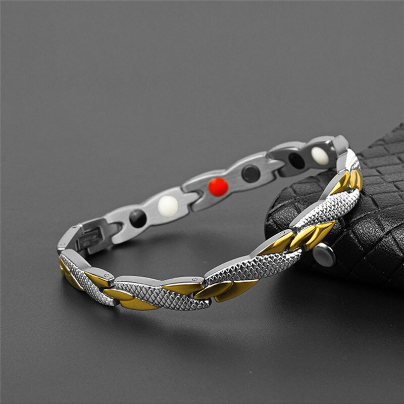 Trendy 4 Colors Weight Loss Energy Magnets Jewelry Slimming Bangle Bracelets Twisted Magnetic Therapy Bracelet Healthcare