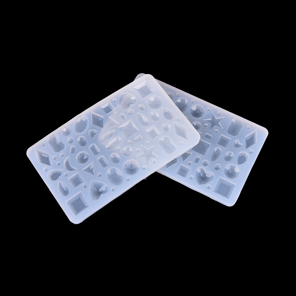 1Pc Diamond Shape Silicone Mold Craft Tool Mould Resin Pendant Jewelry Making Mold