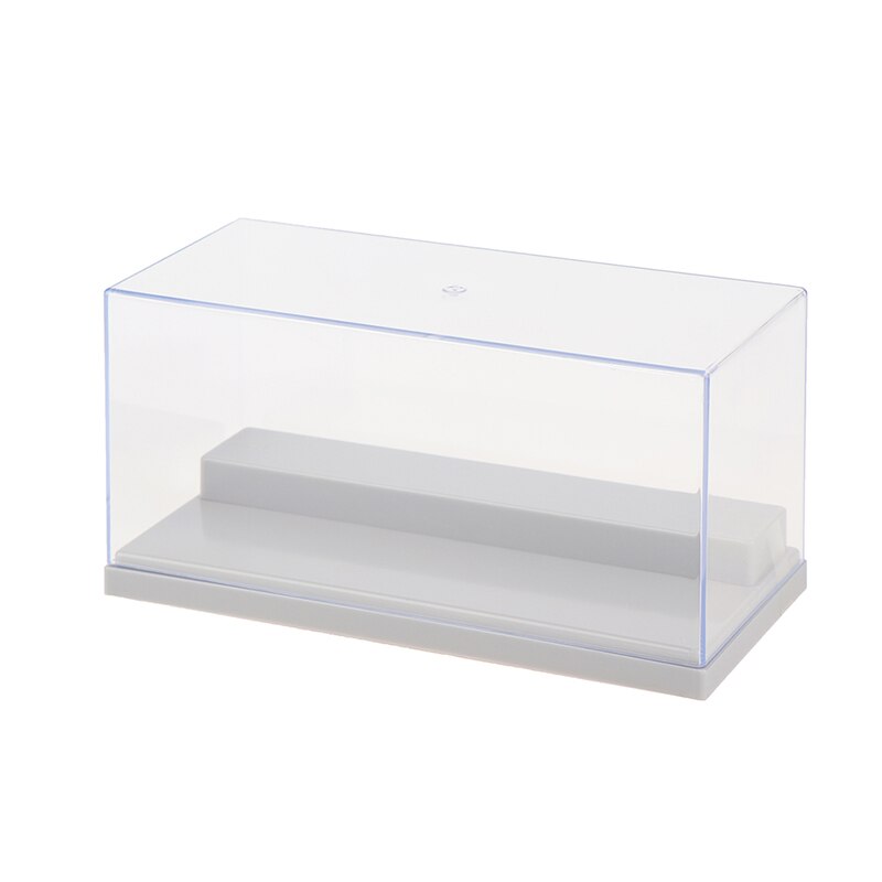 Transparente acryl-vitrine, 2 -stufig, aus plexiglas, staubdicht, für modellautos, actionfiguren und sammlerstücke 1 pc: Grau