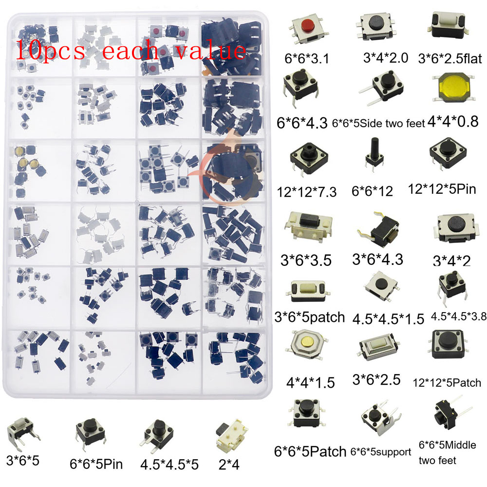 Car Remote Control Keys Button Touch Microswitch DIY Micro Switch Assorted kit Push Button Tact Switches Reset Mini Leaf Switch: Orange