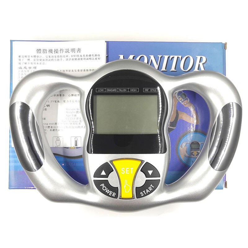 Handheld Lichaamsvet Meter Bmi Test Lcd-scherm Gezondheid Vet Analyzer Monitor