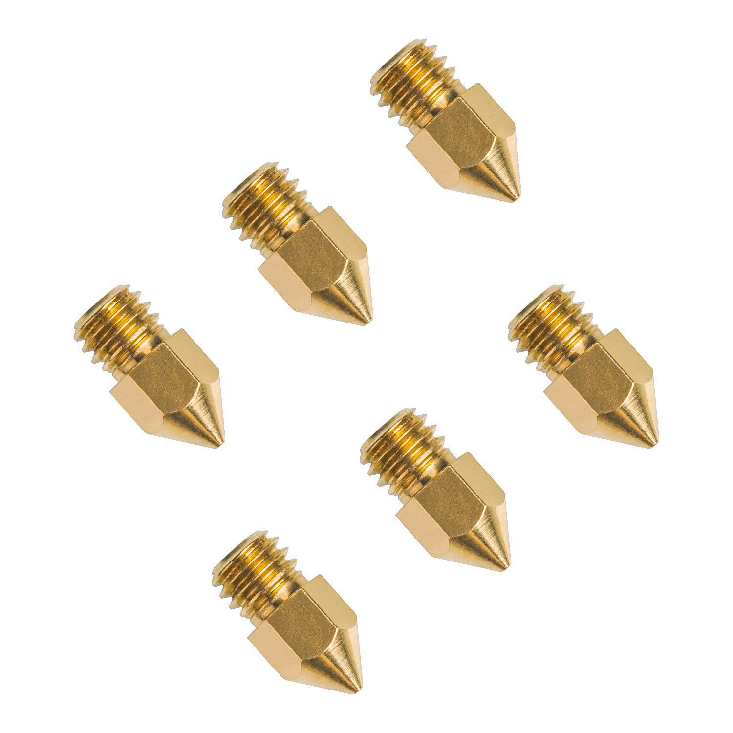 Boquilla de impresora 3D, cabezal extrusor MK8 para Creality Cr10, 0,4mm, 20 unidades