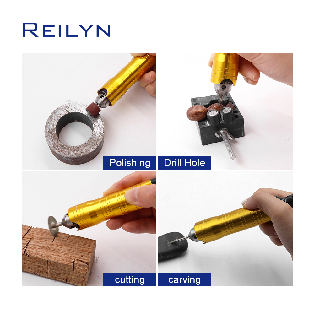 Extension de Tube d'arbre Flexible avec mandrin de perçage de 0.3 à 6.5mm pour meuleuse Dremel, perceuse à main, outils rotatifs électriques