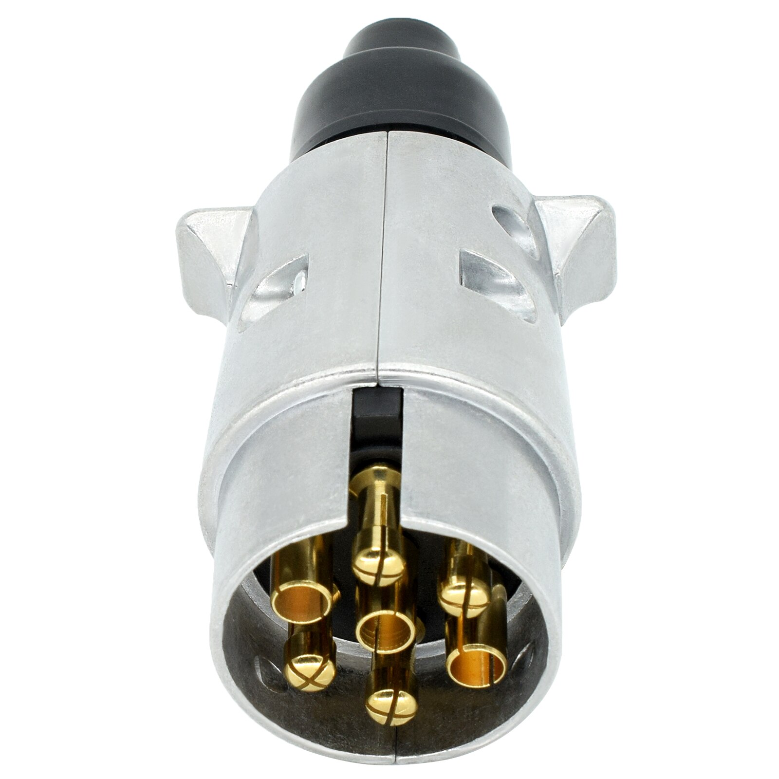 Electric Aluminium Alloy Trailer Plug 7 Pin 12V Wiring Connector Adapter Caravan Boat Horse Box Trailer Lights Socket Plugs