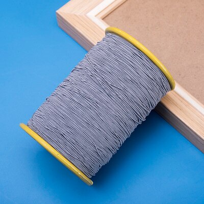 0.5Mm Hoge Elastische Draad Ultra-Fijne Elastische Touw Met Elastische Naaien Rubber Band Verfrommelen Naaimachine Bodem Draad: grey