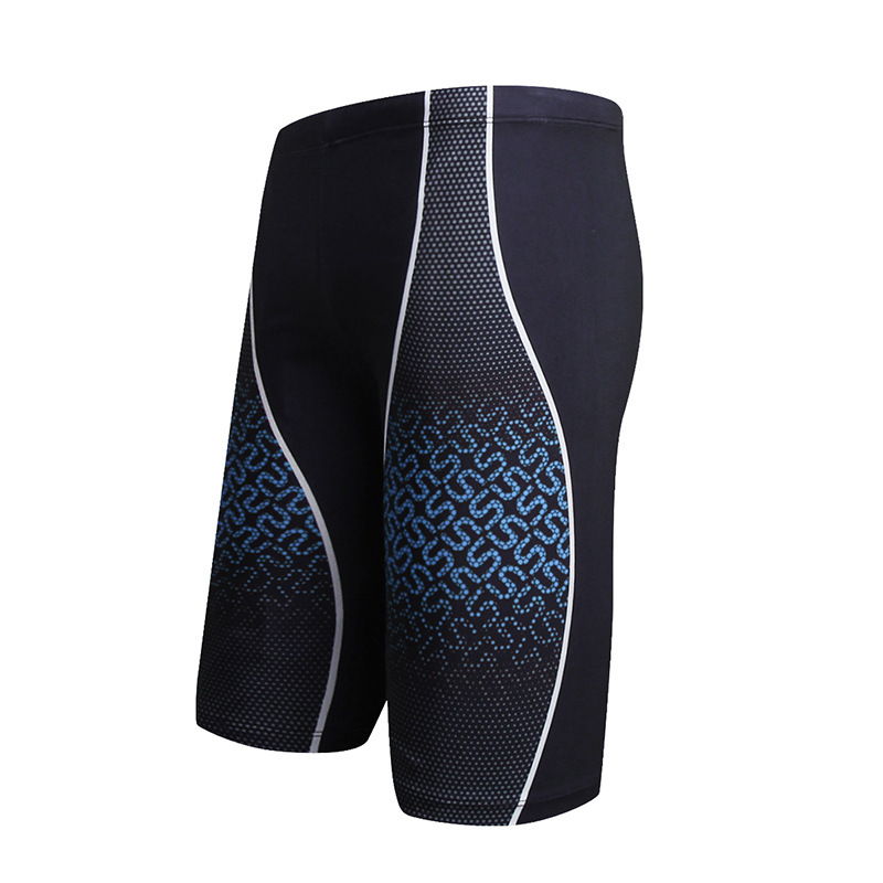 Herren-Badehose mit flachen Ecken, fünf Minuten, plus Fett, Badehose in Übergröße, schnell trocknende Badehose, Herren-Schwimmen: Dark Grau