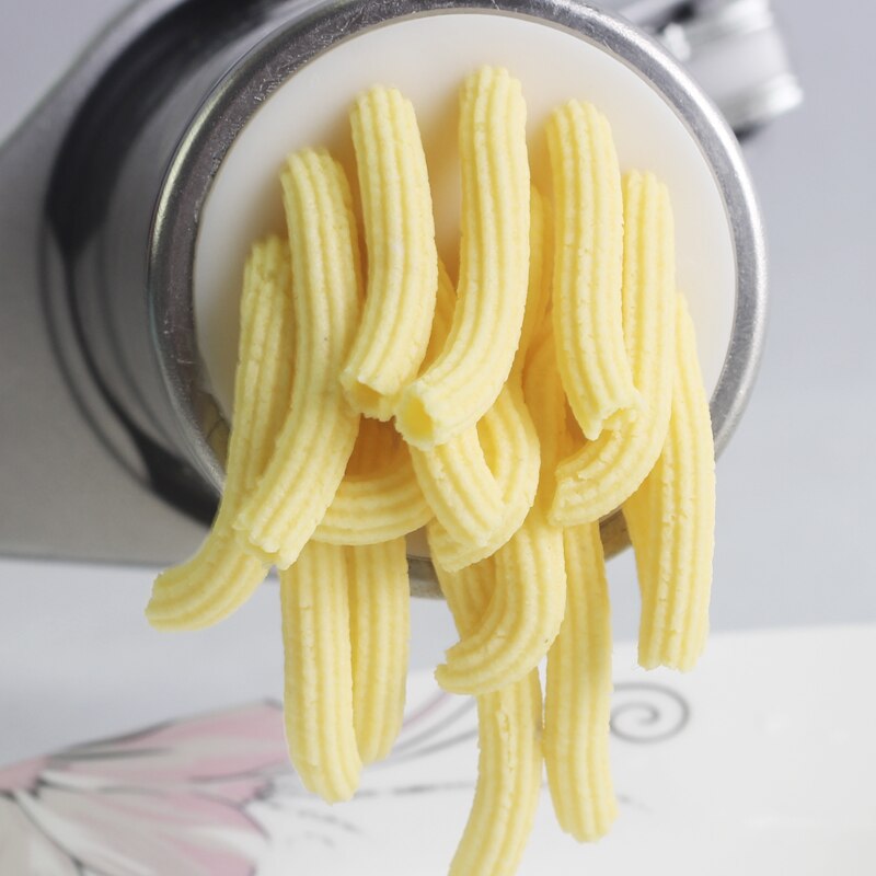 Rustfritt stål manuell nudelmaskin trykk pastamaskin sveivkutter frukt juicer kokekar med 8 pressende nudelformer